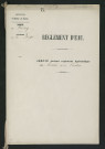 Arrêté portant règlement hydraulique du moulin de la Clouterie (30 septembre 1861)