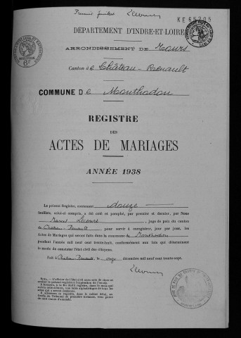 Mariages, 1938
