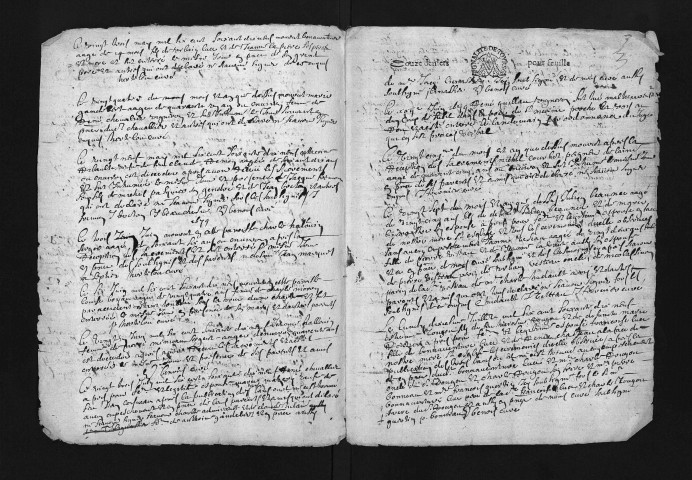 Collection du greffe. Baptêmes, mariages, sépultures, 1679 - Les années 1676-1678 sont lacunaires dans cette collection