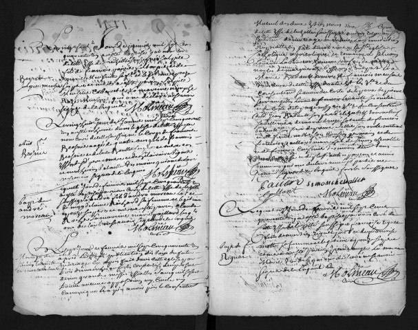 Collection du greffe. Baptêmes, mariages, sépultures, 1741-1742