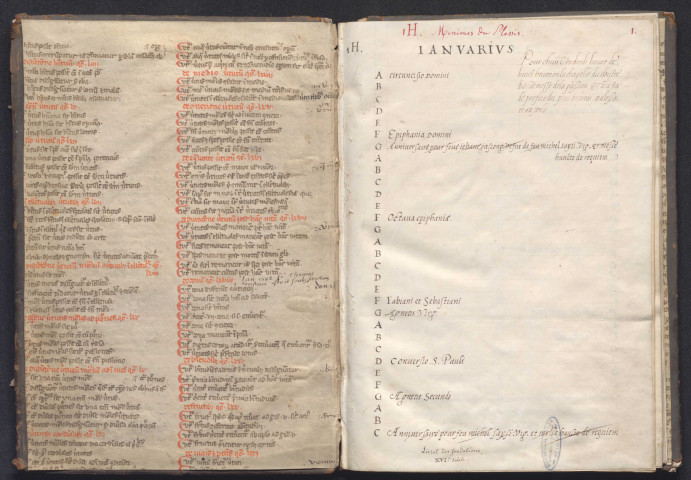 Relevé de services à faire chaque jour de chaque mois.