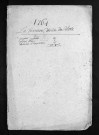 Collection du greffe. Baptêmes, mariages, sépultures, 1764