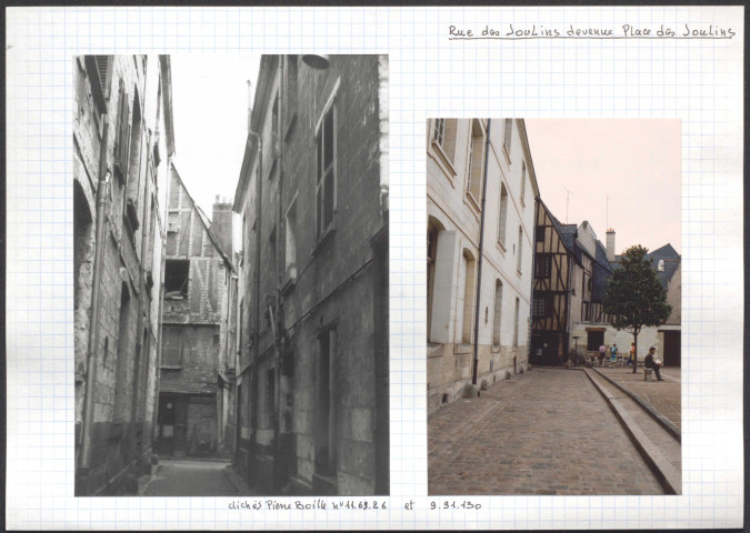 Rue des Joulins devenue place des Joulins.