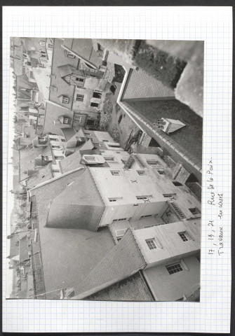 17, 19, 21 rue de la Paix, travaux en cours.