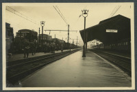 Tours (Indre-et-Loire). Gare. Soldats allemands en gare de Tours.