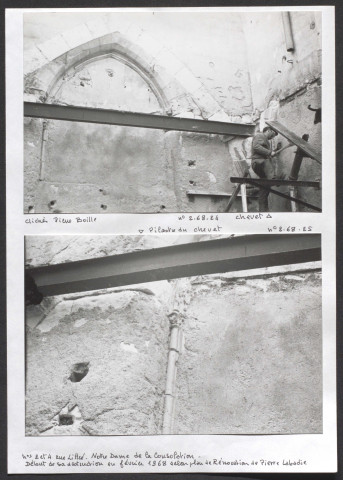 2 et 4 rue Littré, Notre-Dame de la Consolation : chevet ; pilastre du chevet.