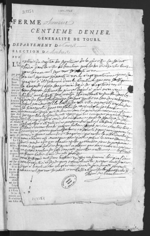 Centième denier et insinuations suivant le tarif (25 juin 1761-7 mars 1765)
