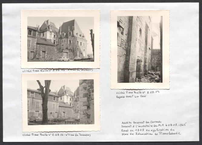 1 rue des Tanneurs ; façade ouest sur cour ; 1 rue des Tanneurs.