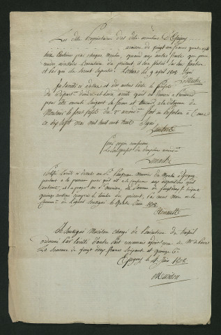 Règlement du moulin d'Épigny du 9 avril 1808 (1808)