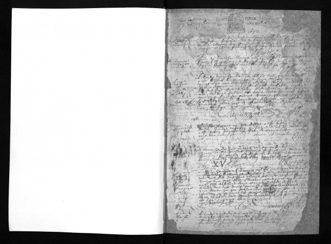 Collection communale. Baptêmes, mariages, sépultures, 1682-1689