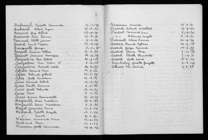 Naissances, mariages, décès