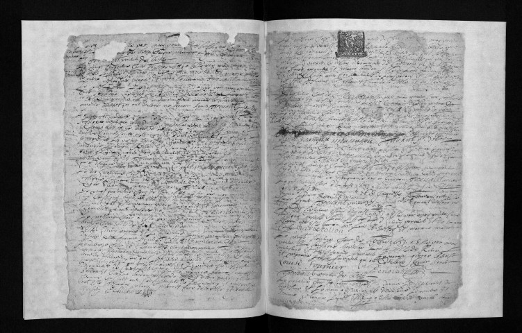 Collection communale. Baptêmes, mariages, sépultures, 1683