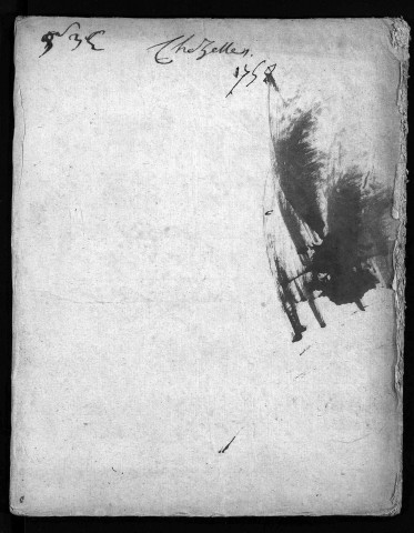 Collection du greffe. Baptêmes, mariages, sépultures, 1758