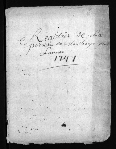 Collection du greffe. Baptêmes, mariages, sépultures, 1747