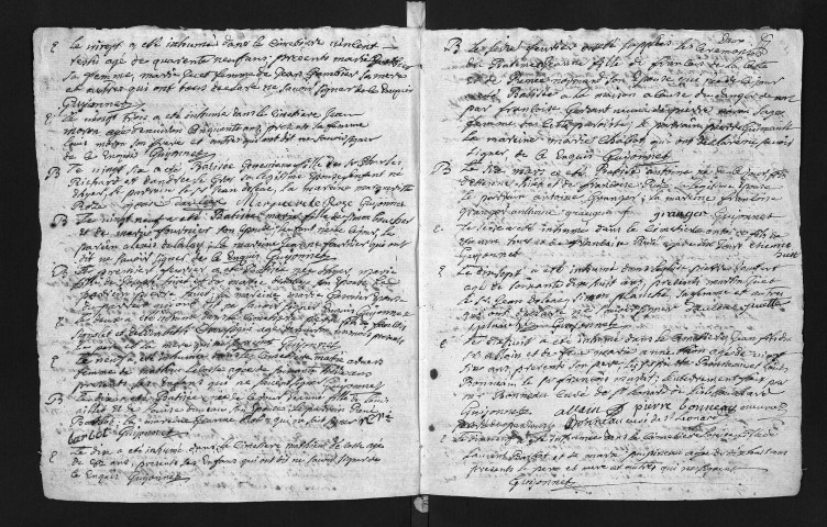 Collection du greffe. Baptêmes, mariages, sépultures, 1747