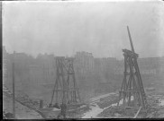 Vue du chantier de la gare d'Orsay.