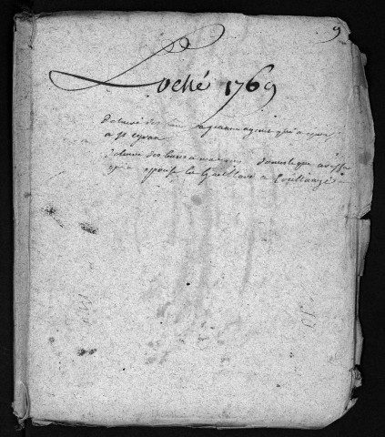 Collection du greffe. Baptêmes, mariages, sépultures, 1769