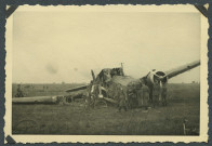 Reignac-sur-Indre (Indre-et-Loire). Avion français détruit.