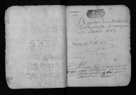 Collection communale. Baptêmes, mariages, sépultures, 1723-