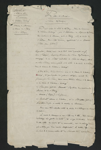 Instruction du règlement hydraulique du moulin, visite de l'ingénieur (30 mai 1849)
