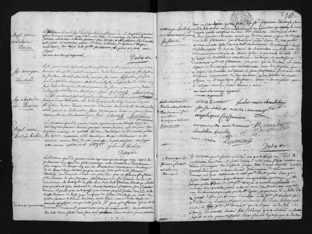 Baptêmes, mariages, sépultures, 1791 (avant suppression de la paroisse)