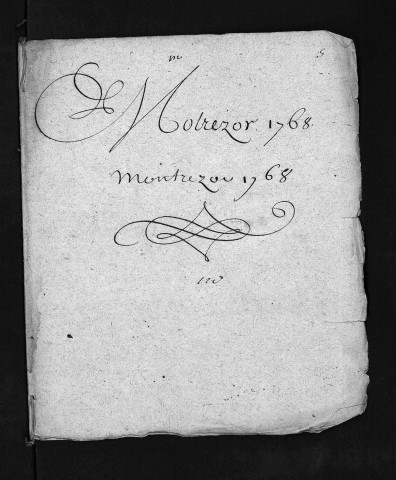 Collection du greffe. Baptêmes, mariages, sépultures, 1768