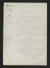 Mise au chômage les moulins de Breuil et de Fleurioux (27 novembre 1840)