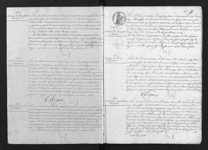 Naissances, 1833-1874