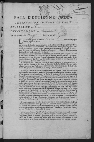 1743 (13 janvier)-1752 (31 mai)