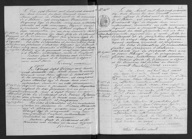 Naissances, 1866-1900