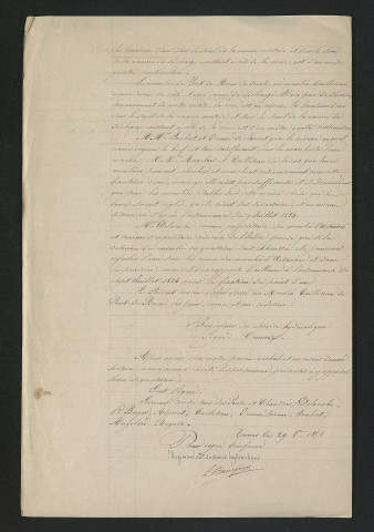 Procès-verbal de visite (26 juin 1849)