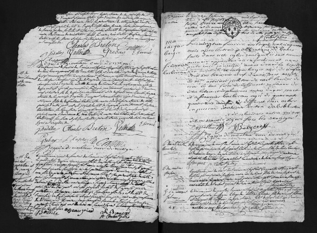 Collection du greffe. Baptêmes, mariages, sépultures, 1753