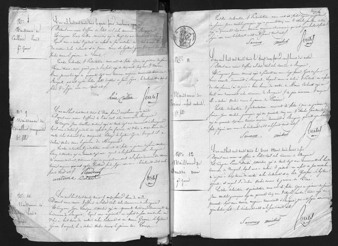 Naissances, 1833-1847