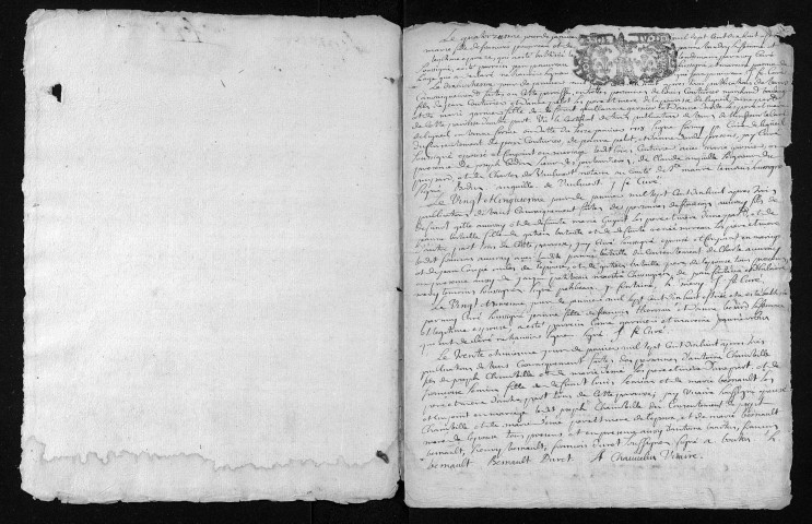 Baptêmes, mariages, sépultures, 1718