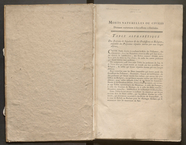 1793-an IX – N° d'origine : 2