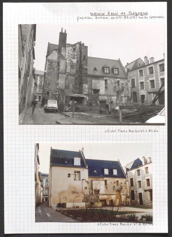 Square Henri de Ségogne, façade arrière des 89 et 91 rue du Commerce.