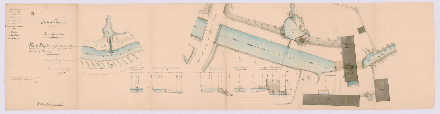 Plan et détails (9 juin 1854)