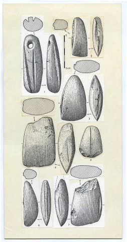 Jaspe de Fontmore : 1 planche, papier ; 1 photographie