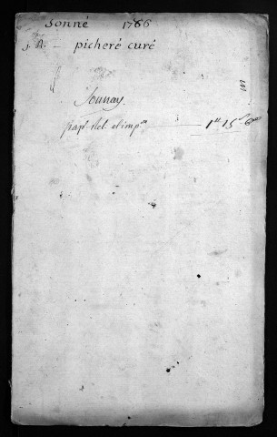 Collection du greffe. Baptêmes, mariages, sépultures, 1786