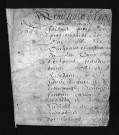 Collection du greffe. Baptêmes, mariages, sépultures, 1695 - double de 6NUM7/041/012