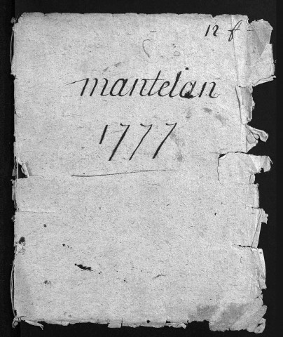 Collection du greffe. Baptêmes, mariages, sépultures, 1777