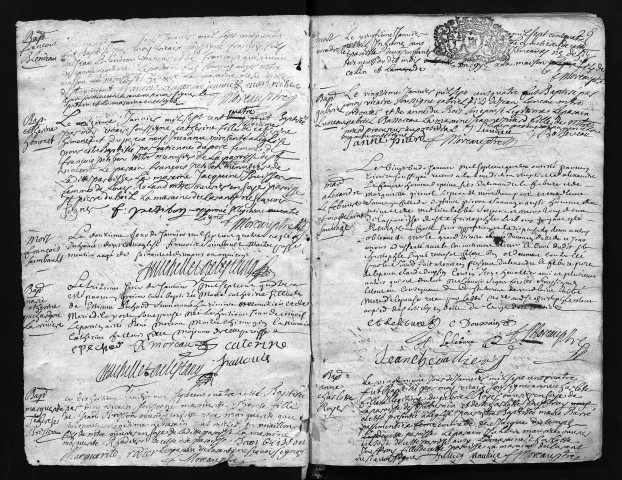 Collection communale. Baptêmes, mariages, sépultures, 1704-1724