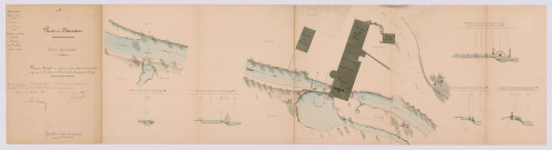 Plan et détails du moulin et de ses abords (5 mai 1860)