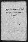Sépultures, 1783
