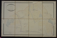 Plans parcellaires (extraits des plans du cadastre napoléonien de Morand et Saunay), 1845.