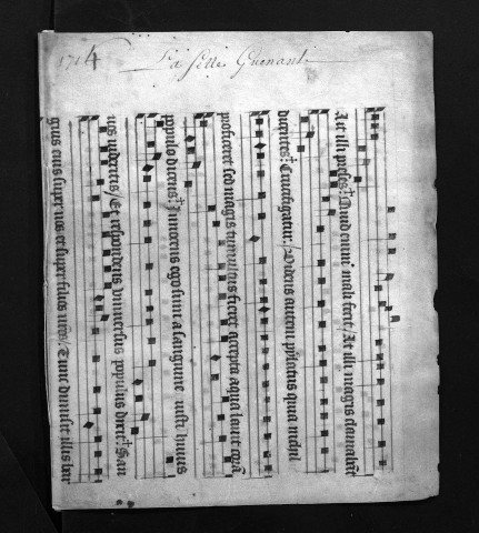 Collection du greffe. Baptêmes, mariages, sépultures, 1714 - Lacunes