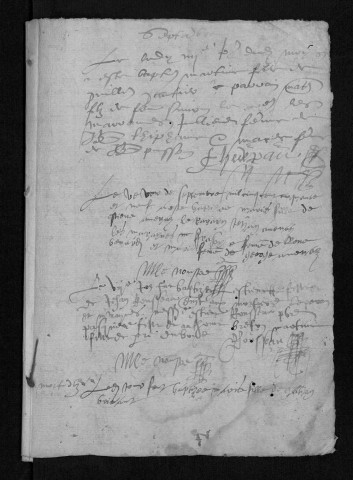 Collection communale. Baptêmes, septembre 1559-mai 1562