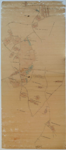 Plan de l'ouest de la propriété « Les Basses Cours », à Dolus-le-Sec.