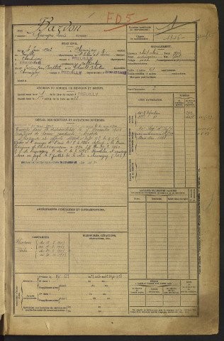 Classe 1922. Matricules n°1-484, 815-816, 1695-1696, 1690