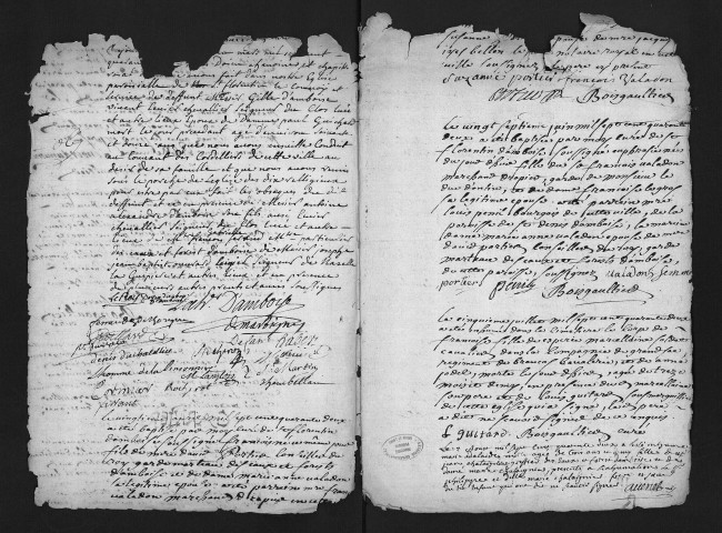 Collection du greffe. Baptêmes, mariages, sépultures, 1742-3 janvier 1743